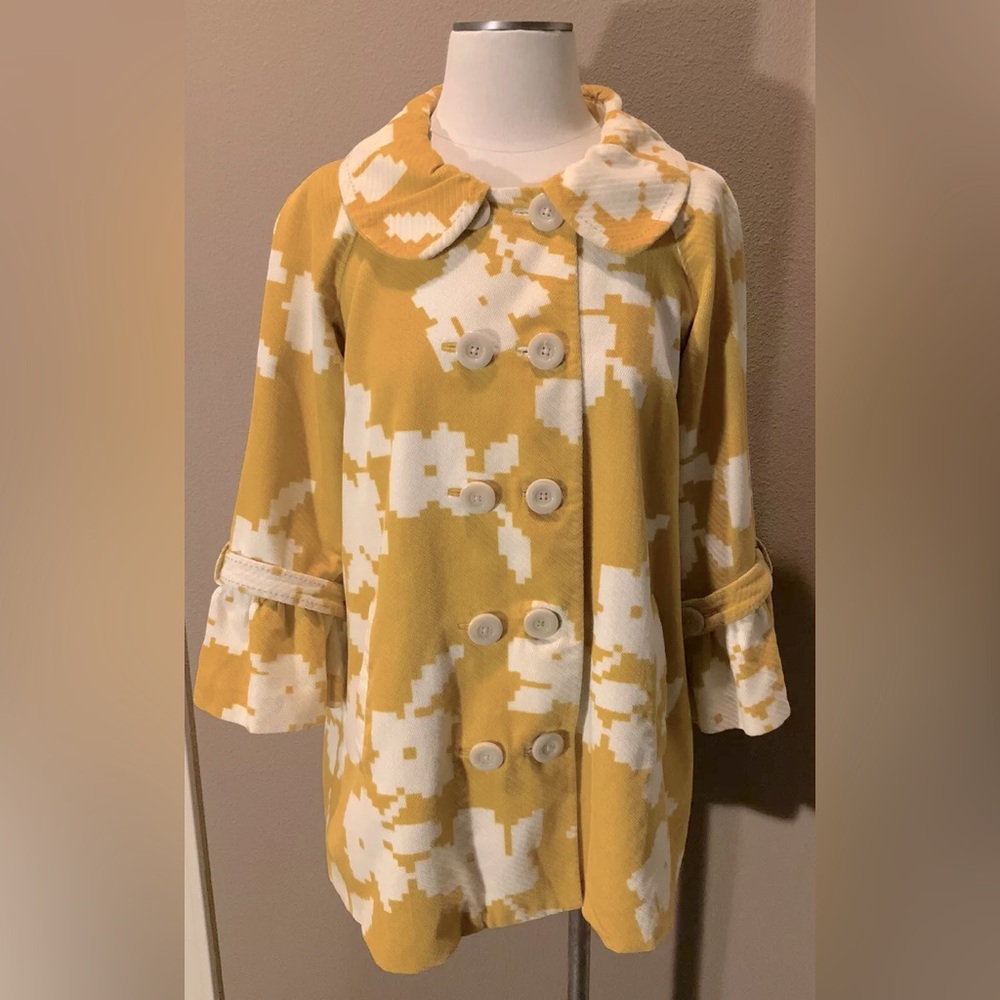 ANTHRO ELEVENSES mustard swing Jacket